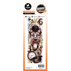 (SL-GR-STAMP511)Studio Light SL Clear Stamp Cat gentleman Grunge Collection nr.511