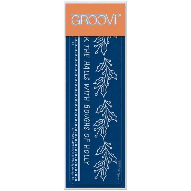 (GRO-CH-42157-06)Groovi® SPACER PLATE DECK THE HALLS GROOVI