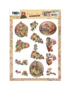 (SB10779)3D Push Out - Yvonne Creations - Awesome Autumn - Pumkin