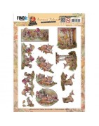 (SB10780)3D Push Out - Yvonne Creations - Awesome Autumn - Fox