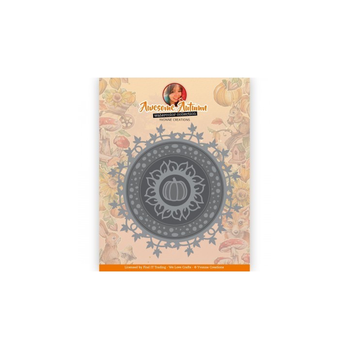 (YCD10324)Dies - Yvonne Creations - Awesome Autumn - Autumn Circle