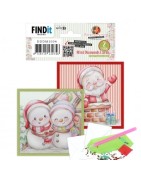 (DDDM1004)Dotty Designs Mini Diamond Cards Set - Christmas Scenery