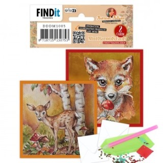 (DDDM1005)Dotty Designs Mini Diamond Cards Set - Awesome Autumn