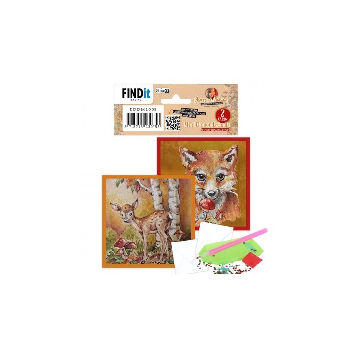 (DDDM1005)Dotty Designs Mini Diamond Cards Set - Awesome Autumn