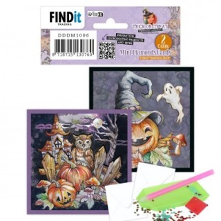 (DDDM1006)Dotty Designs Mini Diamond Cards Set - Trick Or Treat