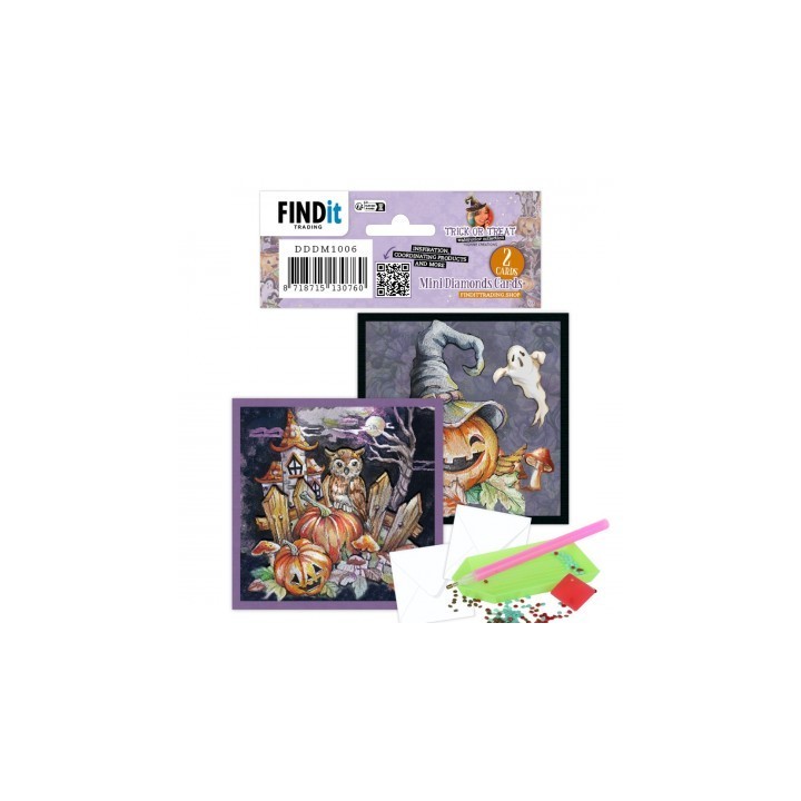 (DDDM1006)Dotty Designs Mini Diamond Cards Set - Trick Or Treat