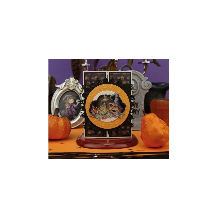 (SB10783)3D Push-Out - Yvonne Creations - Trick Or Treat - Halloween Pumpkin