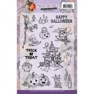 (YCCS10077)Clear Stamps - Yvonne Creations - Happy Halloween