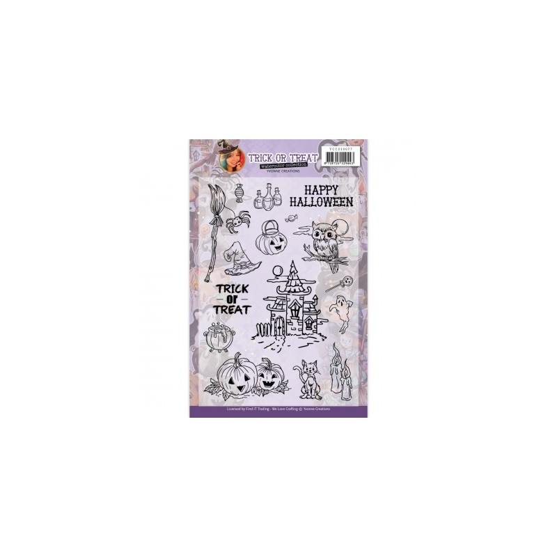 (YCCS10077)Clear Stamps - Yvonne Creations - Happy Halloween