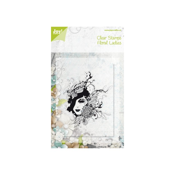 (6410/0076)Clear stamps - Floral Lady