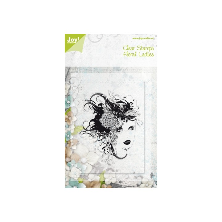(6410/0071)Clear stamps - Floral Lady