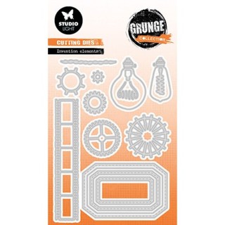 (SL-GR-CD697)Studio Light SL Cutting Die  Invention elements Grunge Collection nr.697