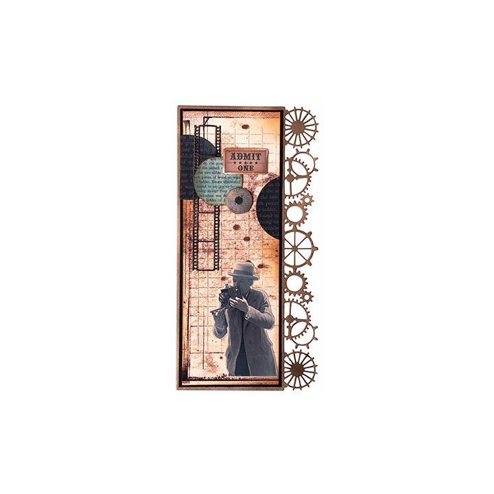 (SL-GR-CD697)Studio Light SL Cutting Die  Invention elements Grunge Collection nr.697