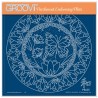 (GRO-FL-42138-03)Groovi Plate A5 BARBARA'S SHAC PEACE - JAPANESE FLOWERS & BUTTERFLIES