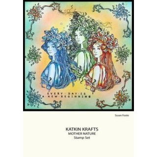 (KK0032)Katkin Krafts Mother Nature A5 Clear Stamp Set
