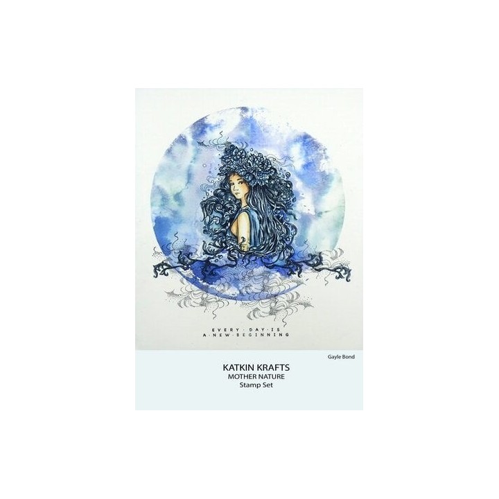 (KK0032)Katkin Krafts Mother Nature A5 Clear Stamp Set
