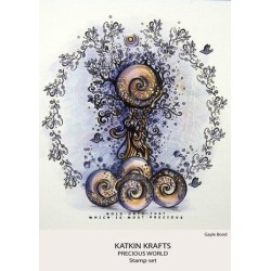 (KK0033)Katkin Krafts Precious World A5 Clear Stamp Set