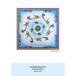 (KK0035)Katkin Krafts Hummingbird A5 Clear Stamp Set