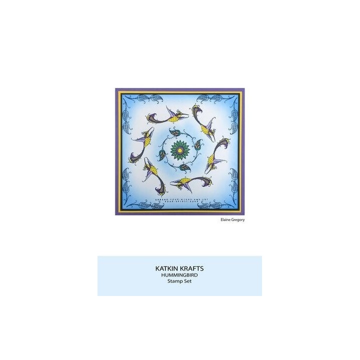 (KK0035)Katkin Krafts Hummingbird A5 Clear Stamp Set