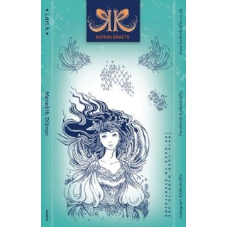 (KK0049)Katkin Krafts Layla A5 Clear Stamp Set