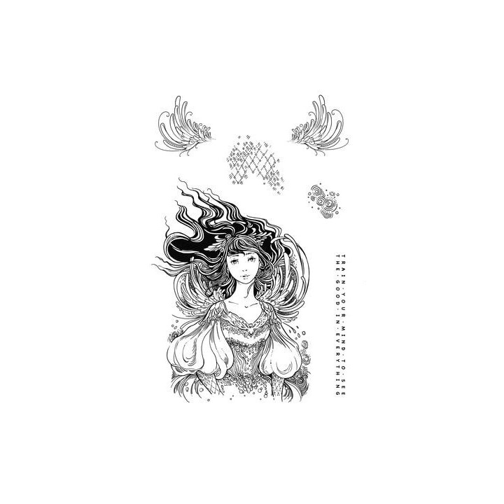 (KK0049)Katkin Krafts Layla A5 Clear Stamp Set