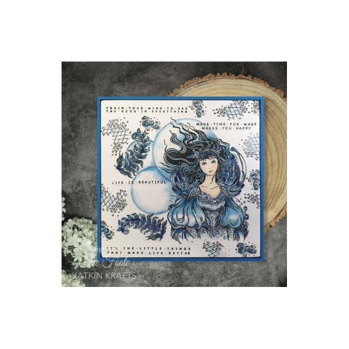 (KK0049)Katkin Krafts Layla A5 Clear Stamp Set