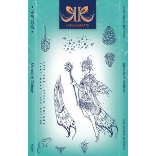 (KK0050)Katkin Krafts Pine Cone A5 Clear Stamp Set
