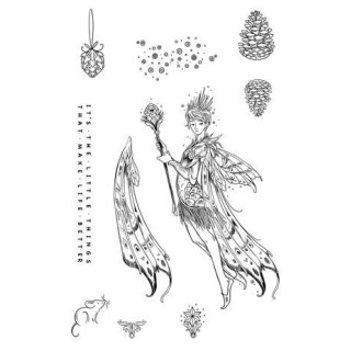 (KK0050)Katkin Krafts Pine Cone A5 Clear Stamp Set