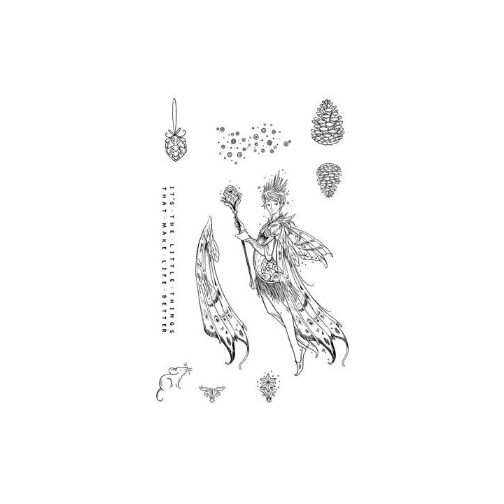 (KK0050)Katkin Krafts Pine Cone A5 Clear Stamp Set