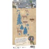(JMA-VC-CD721)Studio Light Deer, snow & trees Vintage Christmas nr.721