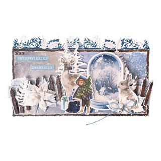 (JMA-VC-PEARL31)Studio Light Browns & blues Vintage Christmas nr.31