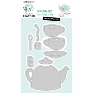 (CCL-FR-CD729)Studio Light SL Cutting Die Accessoires Tea Friendz nr.729