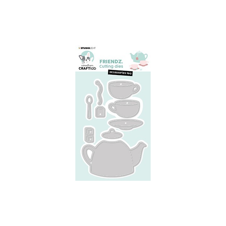 (CCL-FR-CD729)Studio Light SL Cutting Die Accessoires Tea Friendz nr.729