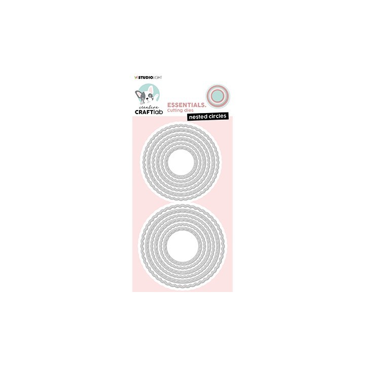 (CCL-ES-CD731)Studio Light SL Cutting Die Nested circles Essentials nr.731
