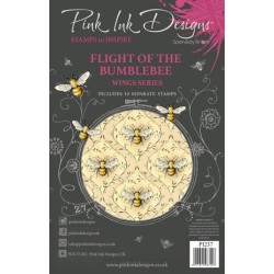 (PI237)Pink Ink Designs The Flight Of The Bumblebee A5 Clear Stamps