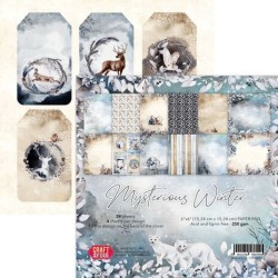 (CYD-CPB-MWI15)Craft and You design Mysterious Winter 6x6 Inch Paper Set 250gsm (24sheets)