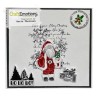 (5047)CraftEmotions Clearstamps 6x7cm - Santa Claus with presents