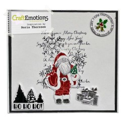 (5048)CraftEmotions Clearstamps 6x7cm - Weihnachtstextkreise D