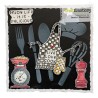(2316)CraftEmotions clearstamps A6 - Kiss The Cook Carla Kamphuis