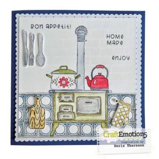 (2317)CraftEmotions clearstamps A6 - Let‘s Eat Carla Kamphuis