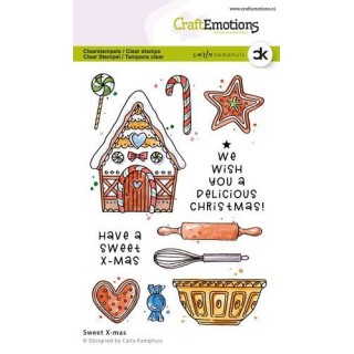 (2318)CraftEmotions clearstamps A6 - Sweet X-mas Carla Kamphuis