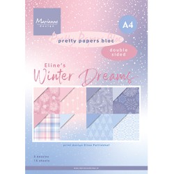 (PB7067)Pretty Papers bloc A4 Eline's Winter Dreams