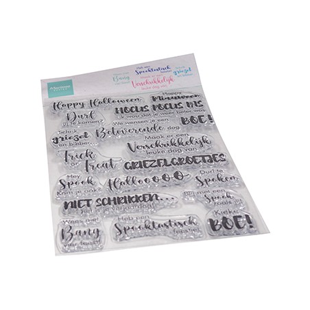 (CS1151)Clear stamp Griezelgroetjes