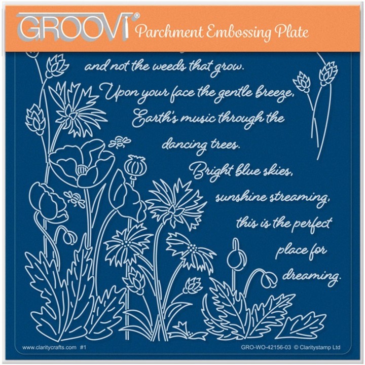 (GRO-WO-42156-03)Groovi Plate A5 LINDA'S COUNT THE MEADOW COMPANION