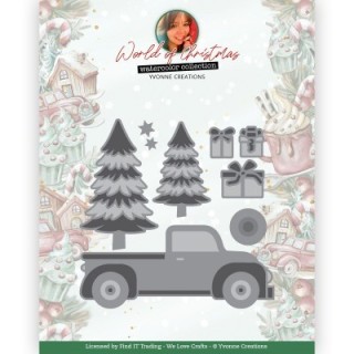 (YCD10322)Dies - Yvonne Creations World Of Christmas - Christmas Truck