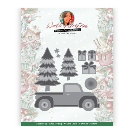 (YCD10322)Dies - Yvonne Creations World Of Christmas - Christmas Truck