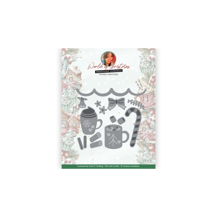 (YCD10323)Dies - Yvonne Creations World Of Christmas - Christmas Mug