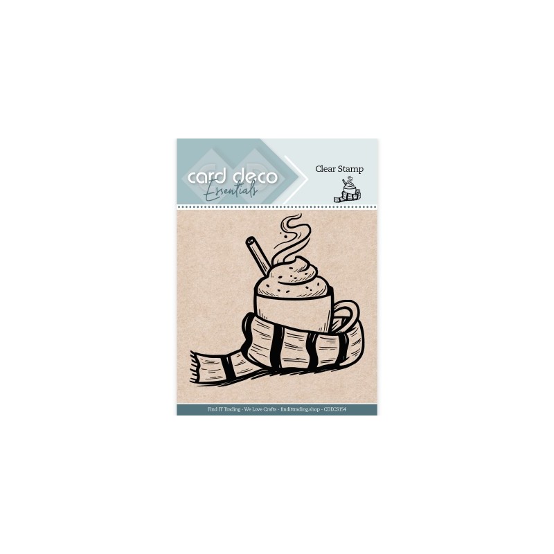 (CDECS154)Card Deco Essential - Clear Stamp - Hot Chocolate