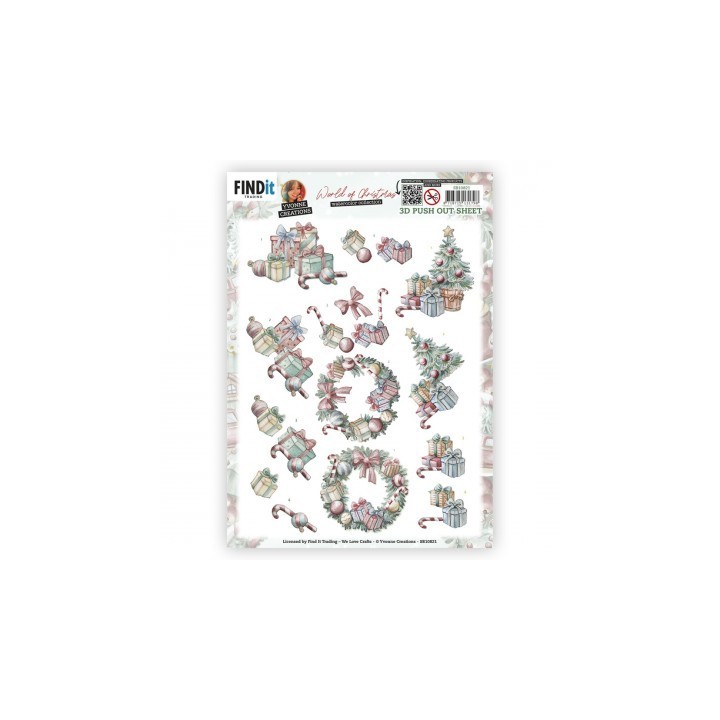 (SB10821)3D Push-Out - Yvonne Creations - World Of Christmas - Christmas Presents