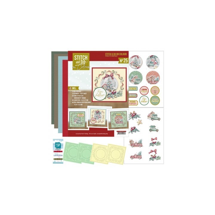 (STDOOC10025)Stitch And Do On Colour 25 - Yvonne Creations - World Of Christmas